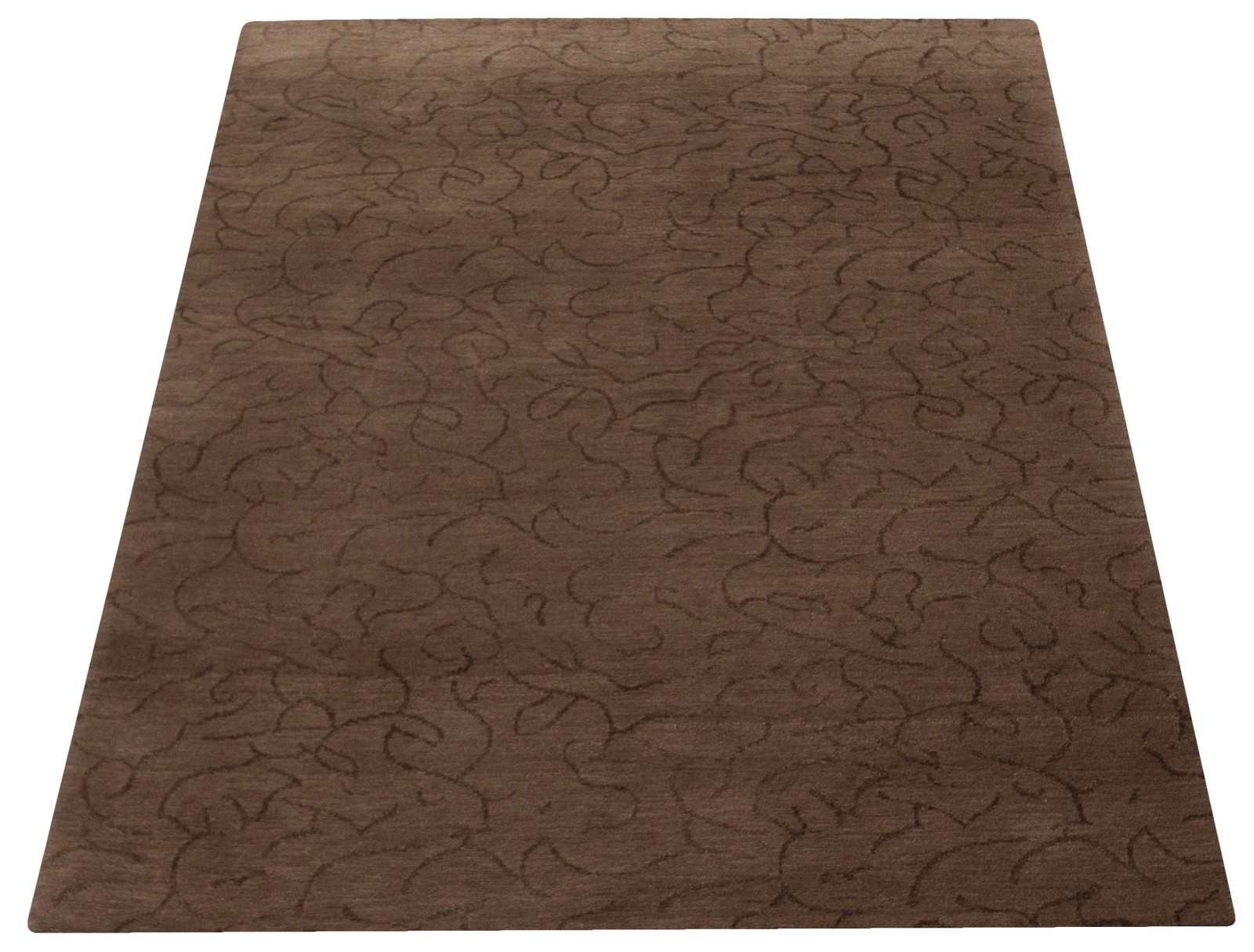 Traditional Hand-knotted Area Rug 4’0″ x 6’0″ Taupe Oriental Carpet