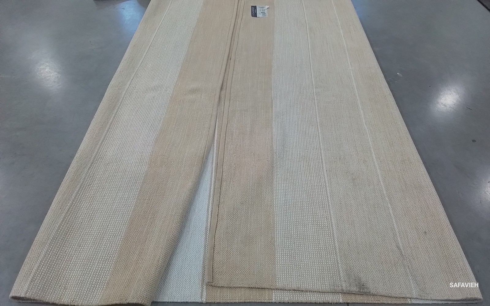 IVORY / GOLD 8′-0″ x 10′-0″ Back Stain Rug, Reduced Price 1172797892 STK804D-8