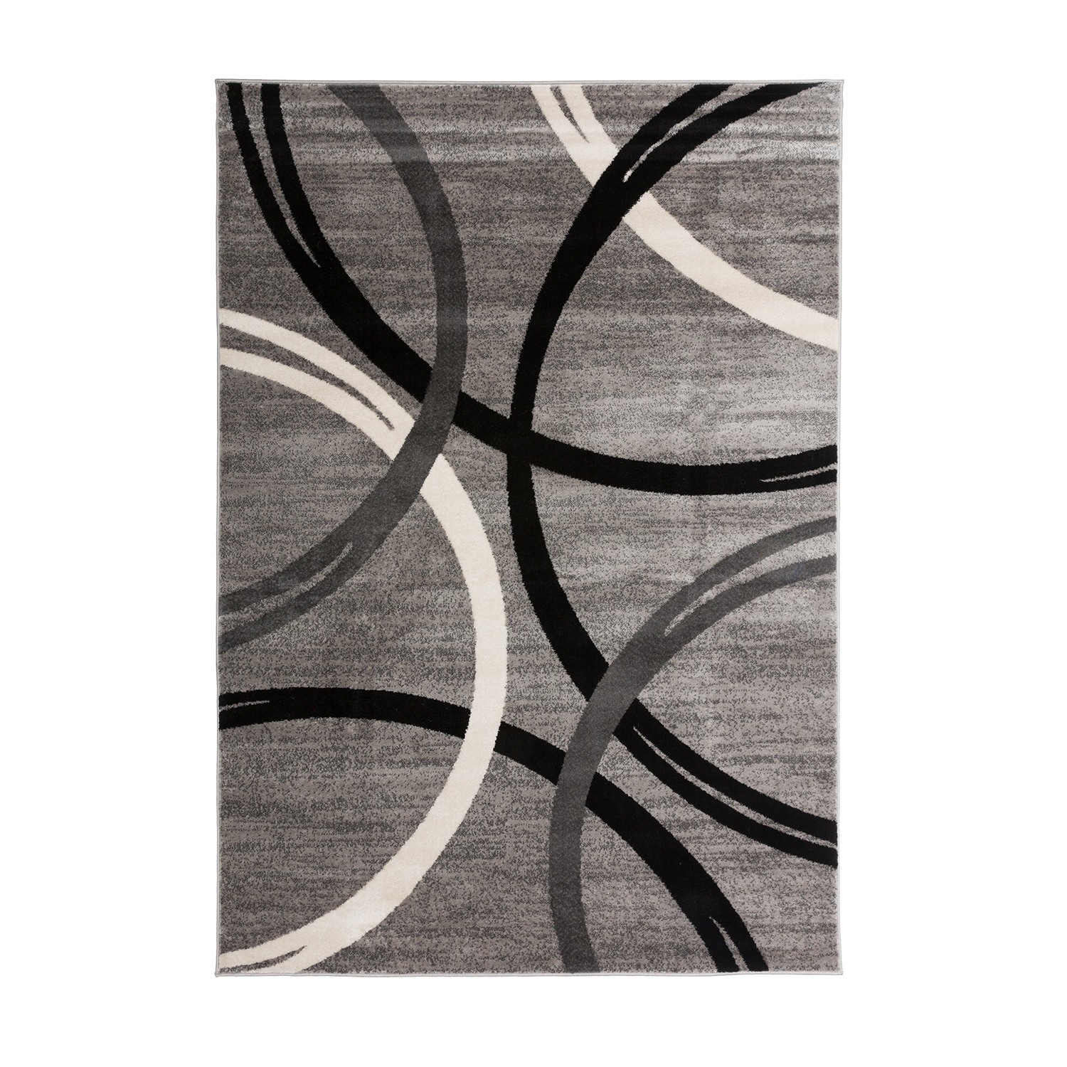 Rugshop Area Rugs for Living Room Modern Abstract Circles Design Bedroom Rugs