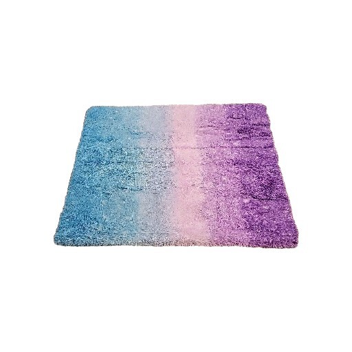 Plush Shaggy Faux Fur Rugs Rainbow Tie Dye Fluffy Area 6×9′ Feet Blue Purple