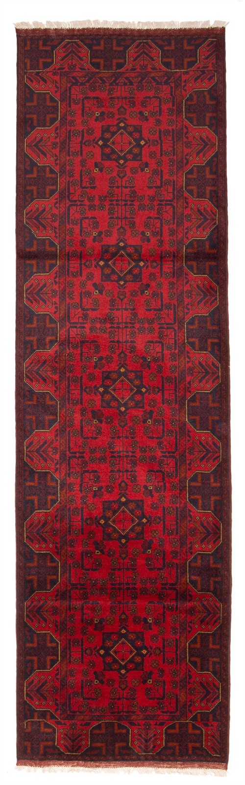 Vintage Hand-knotted Runner Rug 2’10” x 9’9″ Traditional Oriental Wool Carpet