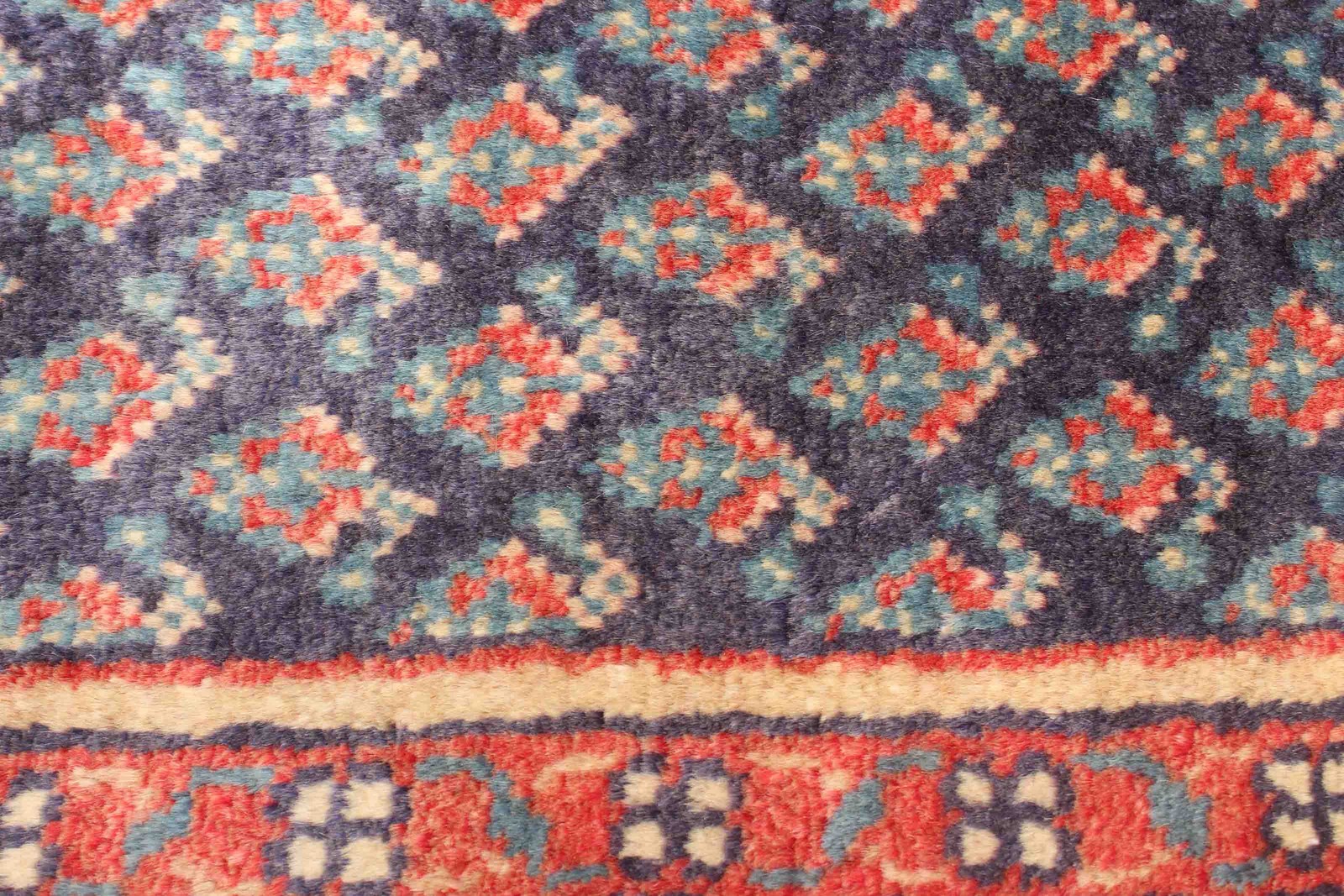Vintage Hand-knotted Runner Rug 2’6″ x 10’2″ Traditional Oriental Wool Carpet