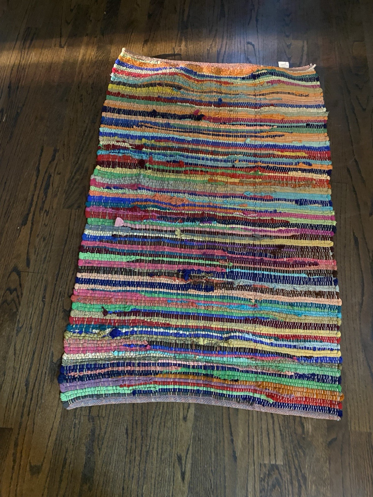 Better Homes & Gardens Multi Color Woven Rag Throw Rug 30x 46″