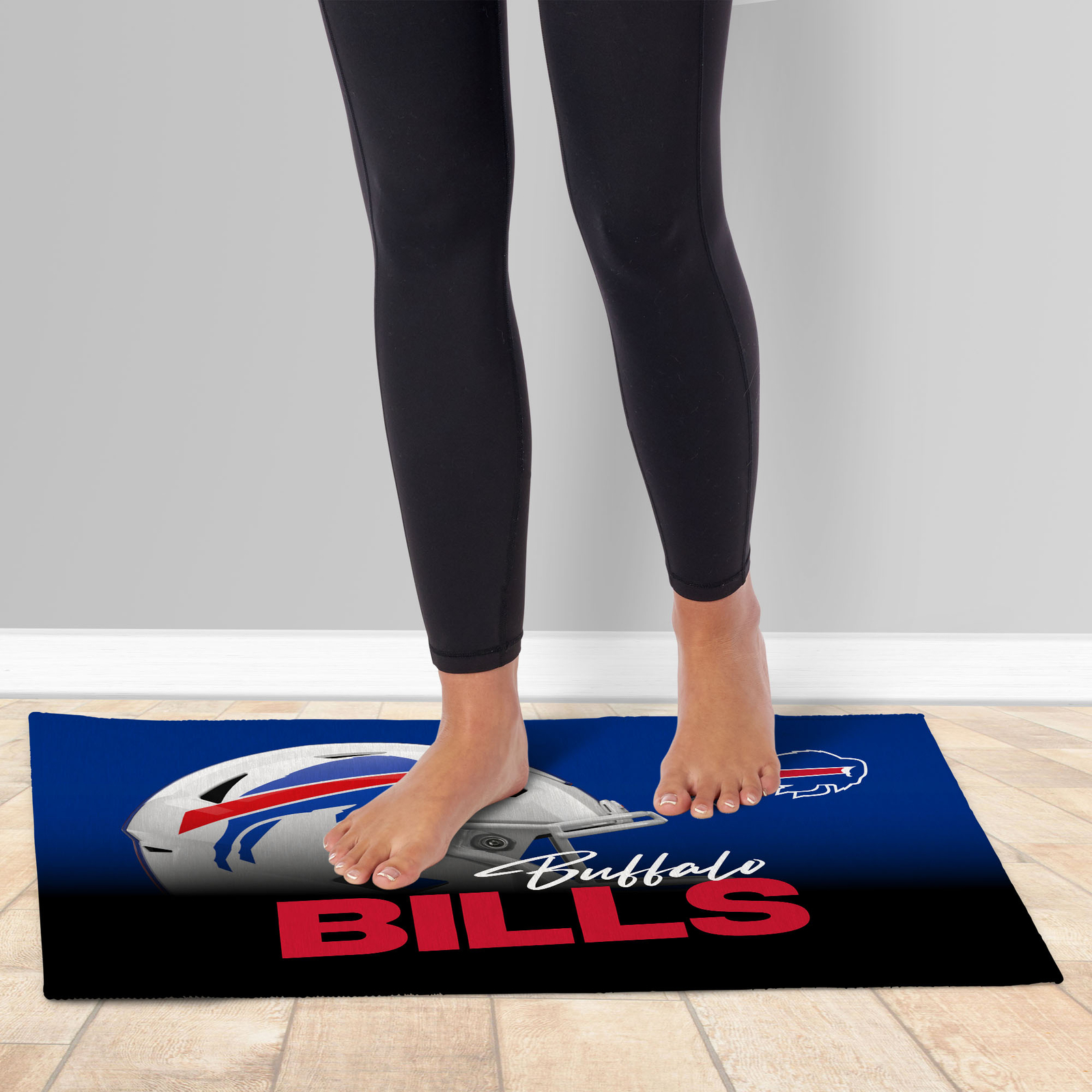 Northwest NFL Buffalo Bills Headspace Washable Area Floor Rug, 20″ x 32″