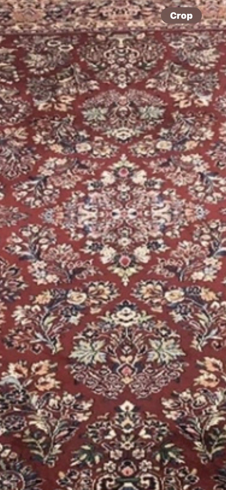 8.8×12 KARASTAN ANTIQUE RED SAROUK 700 – 785 100% WOOL RUG – EXCELLENT CONDITION