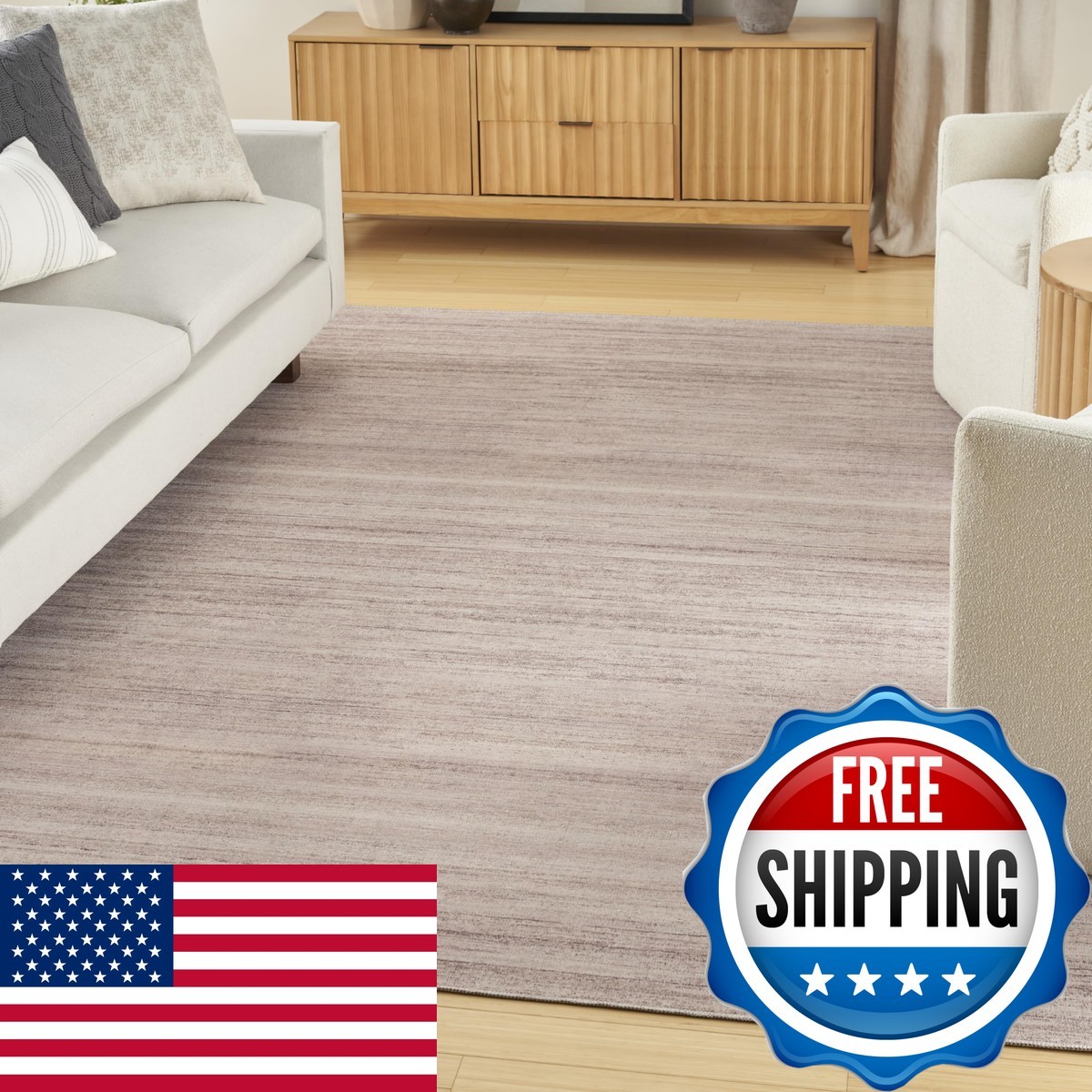 Nourison Home Washable Essentials Ivory Mocha 92 X 12 Area Rug – Easy Clean Non