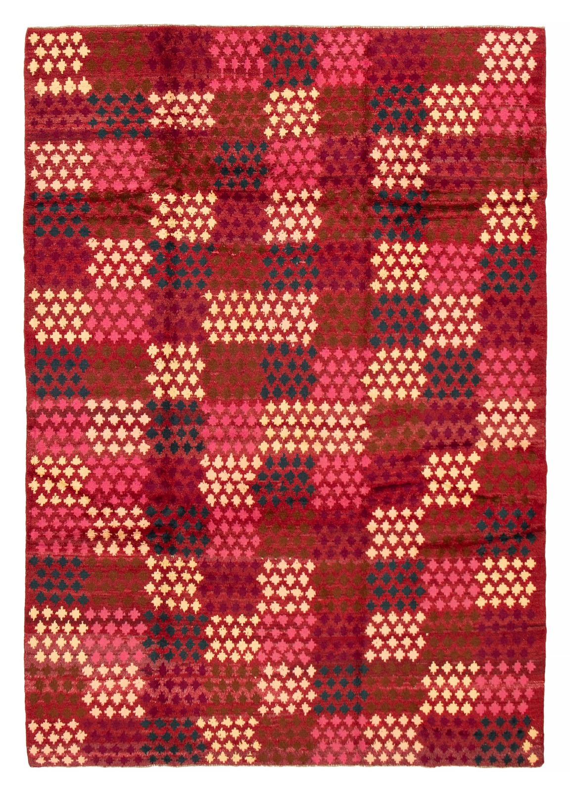 Traditional Vintage Hand-Knotted Area Rug 6’10” x 9’11” Oriental Wool Carpet