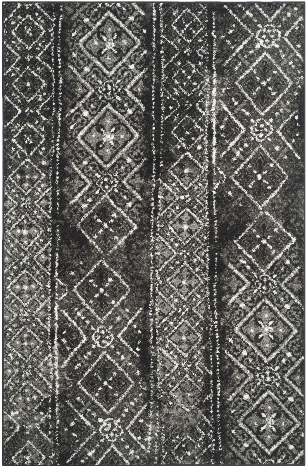 Safavieh Adirondack BLACK / SILVER 4′ X 6′ Area Rug – ADR111C-4