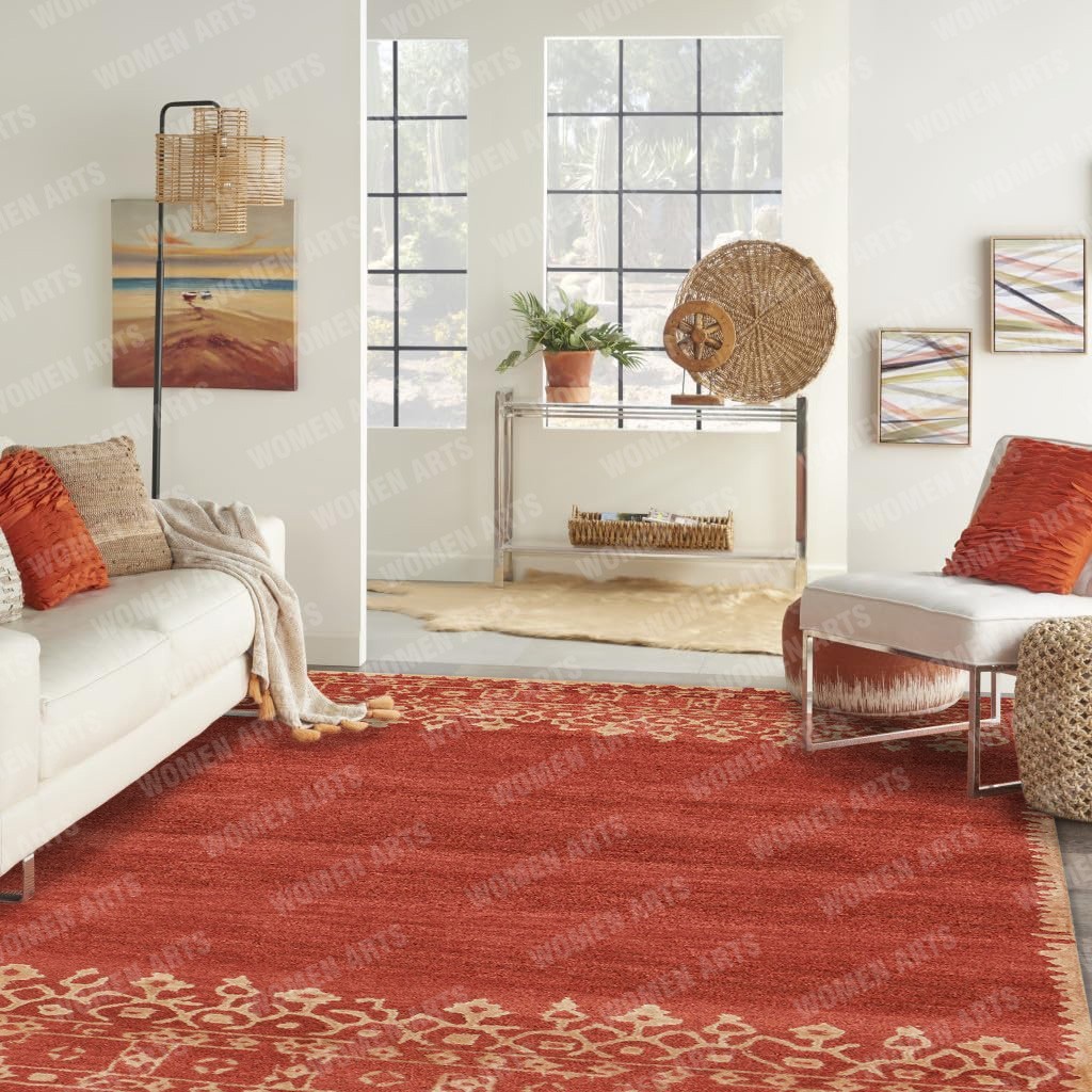 Womens Weavers new Desa Red handmade Tufted Wool Rug (No Additional Fees)