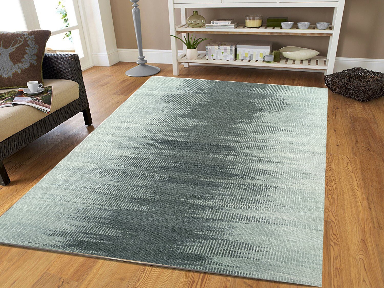Modern Dhurrie Flatweave 2.6X4.0 FT cm Abstract Woolen Multicolored Carpets