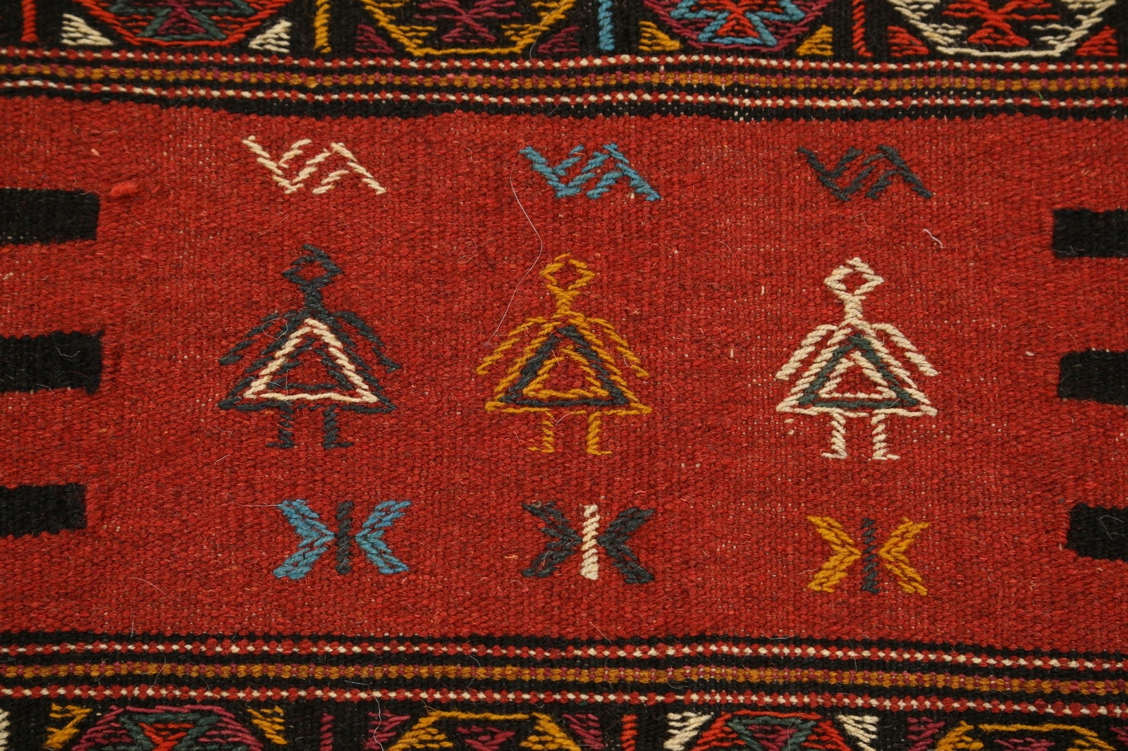 Tribal Geometric Hand-woven Sumak Kilim Area Rug Home Decor Oriental Carpet 3×6
