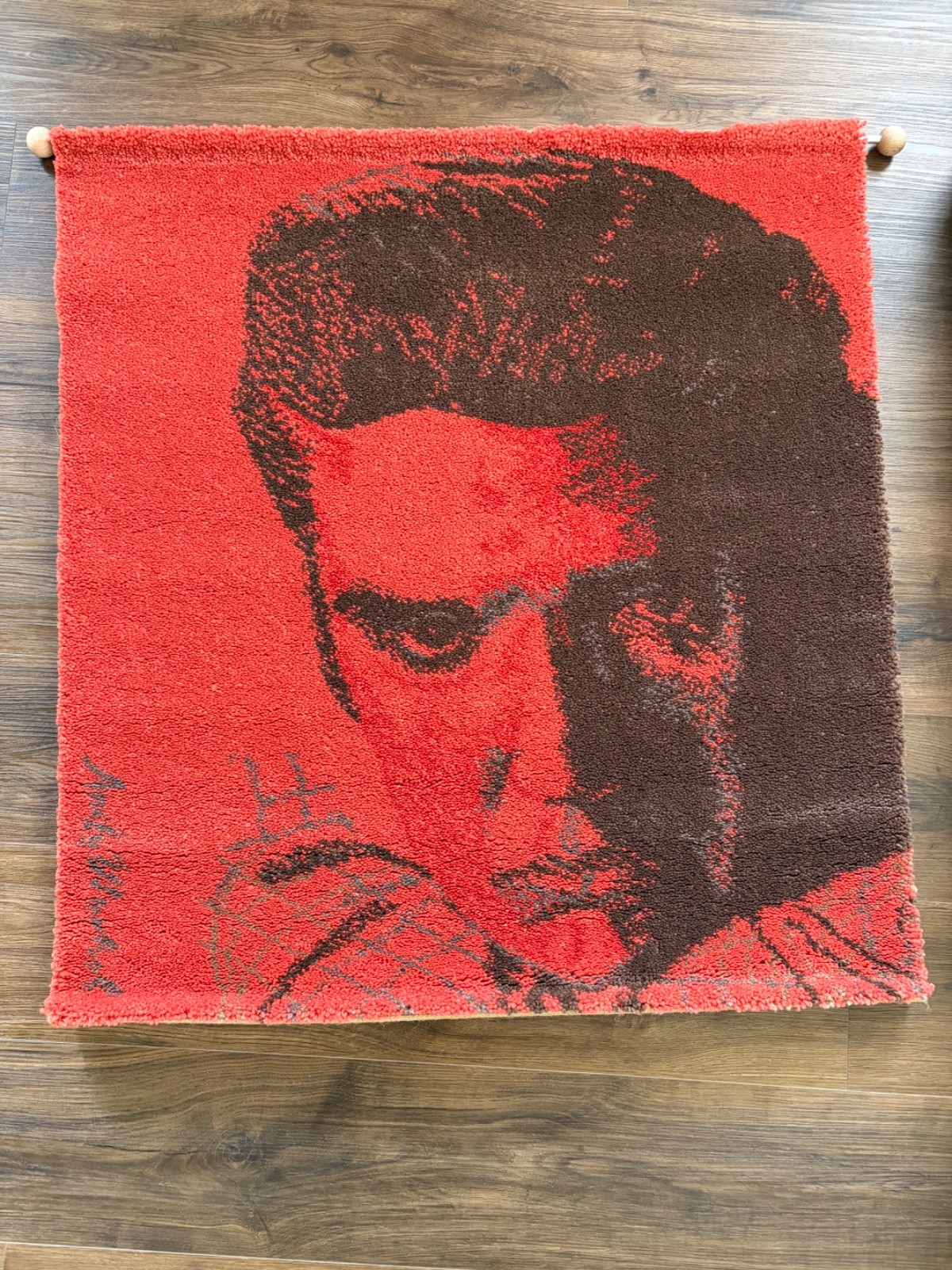 Andy Warhol, Elvis 1962 Ege Axminster Art Rug, Red