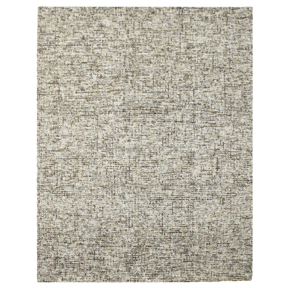 Eco-Friendly Hand Tufted Wool Area Rug Solid Dark Brown Beige BBH Homes BBKWC111
