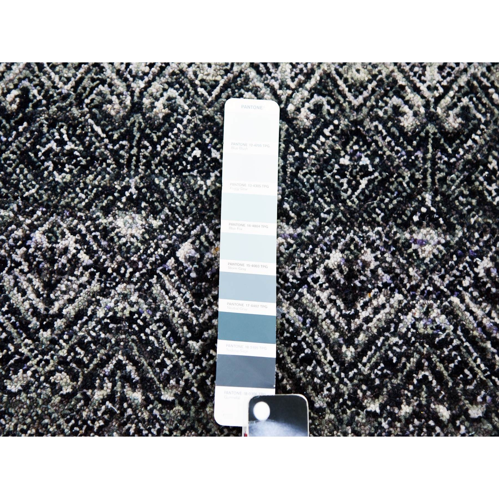 10’x13’10” Gray Hand Knotted Kohinoor Herrita Design 100% Plush Wool Rug R79459
