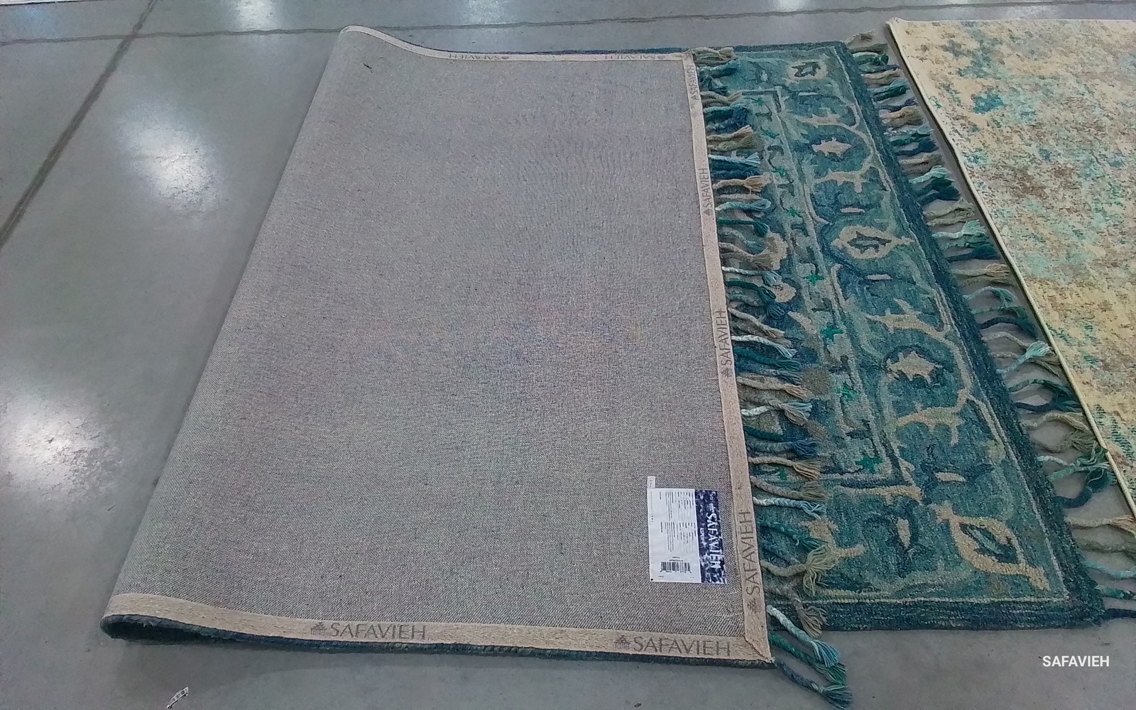 DARK BLUE / GREY 6′-0″ x 9′-0″ Flaw in Rug, Reduced Price 1172802891 APN230A-6