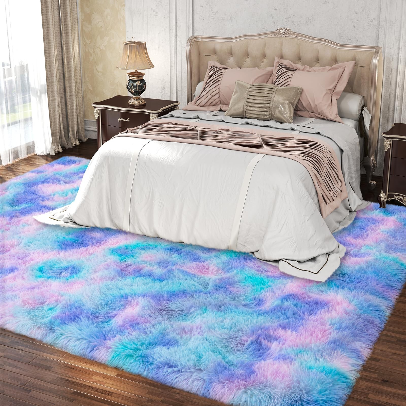 Dssimo 5×7 Area Rugs for Living Room, Plush Thick Carpets for Boy and Girls