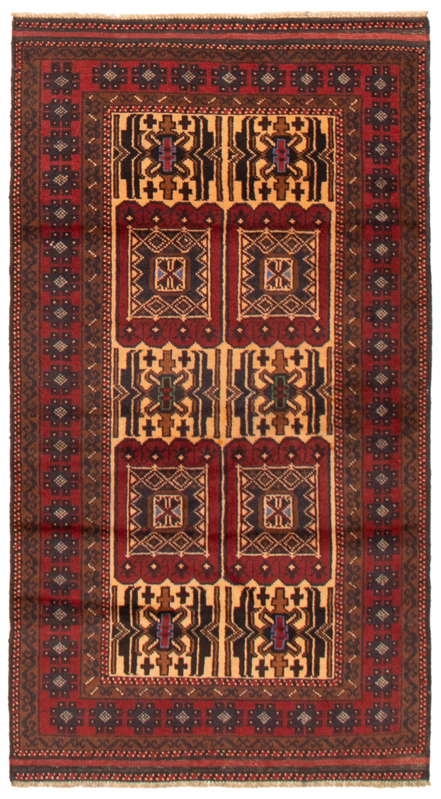 Traditional Vintage Hand-Knotted Area Rug 3’4″ x 6’2″ Oriental Wool Carpet