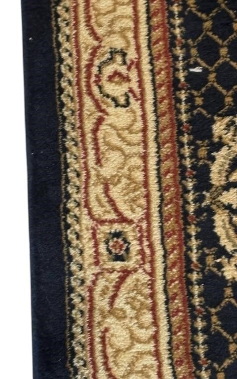 Charisma Aubosson Navy Rug Runner Limited Edition 22.5″ x 83″ Home Accent Decor