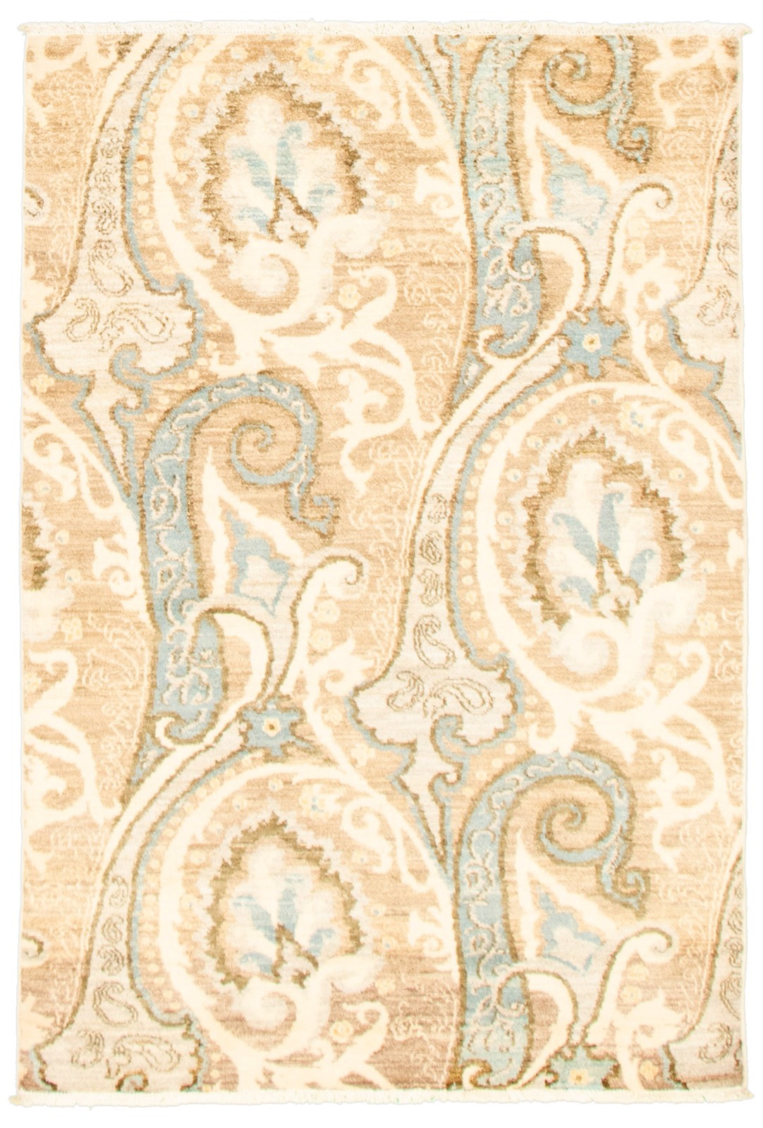 Hand Knotted Area Rug 4’0″ x 5’11” Traditional Oriental Wool Carpet
