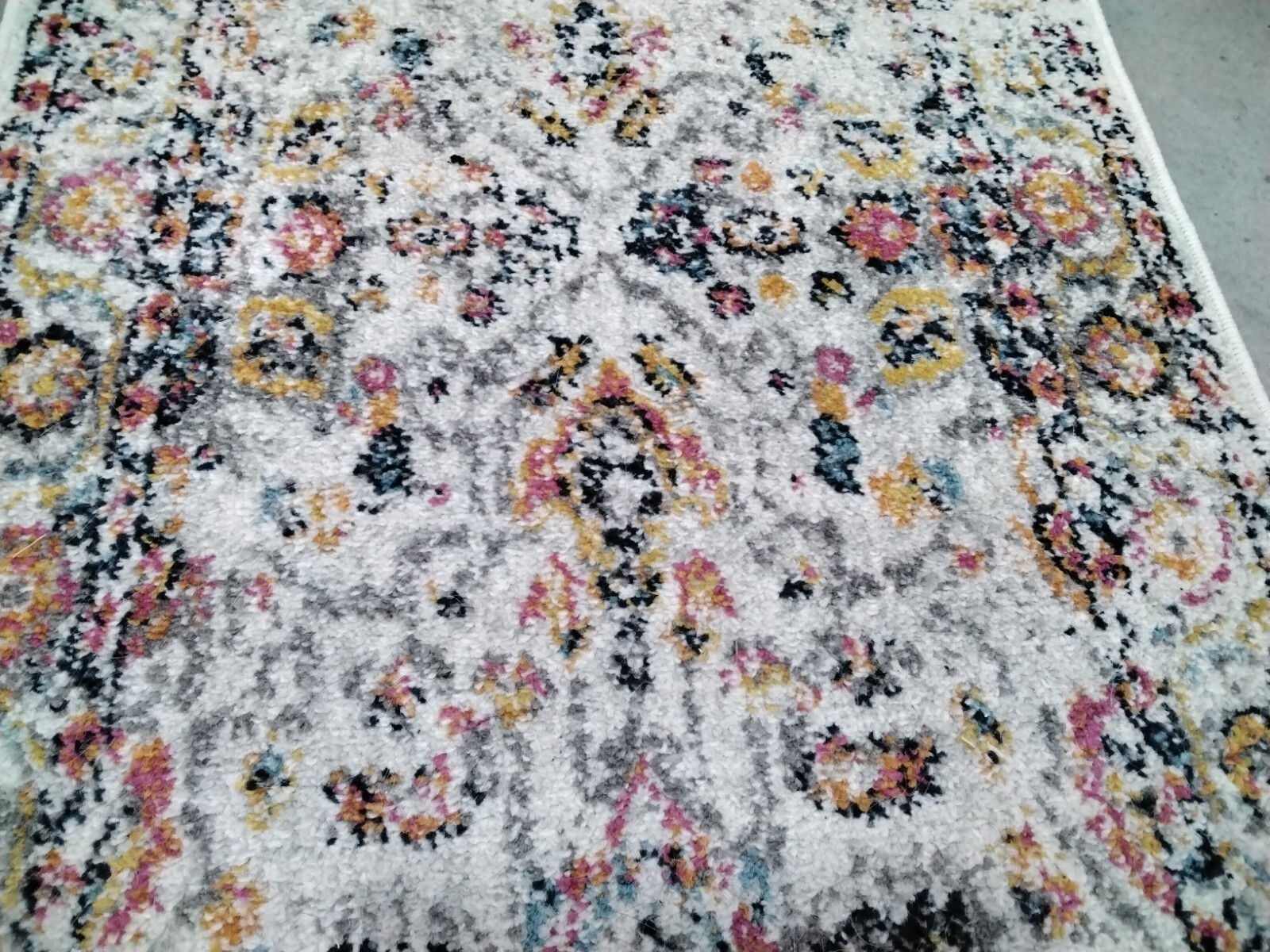 GREY / GOLD 2′-2″ x 22′-0″ Back Stain Rug, Reduced Price 1172763910 MAD473F-222