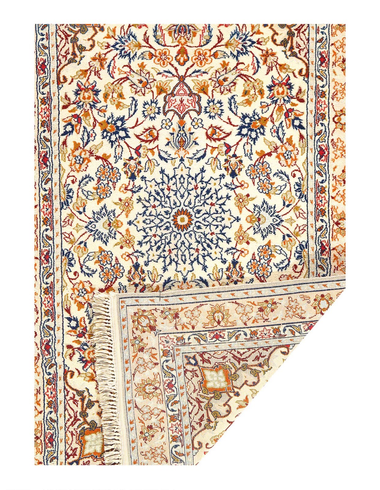 Ivory Color Fine Hand knotted Wool Rug 2’1” X 3’6”
