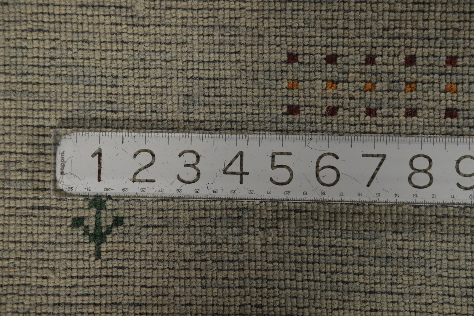 Green Traditional Gabbeh Rug Hand-knotted Wool Rug 3×5 ft.
