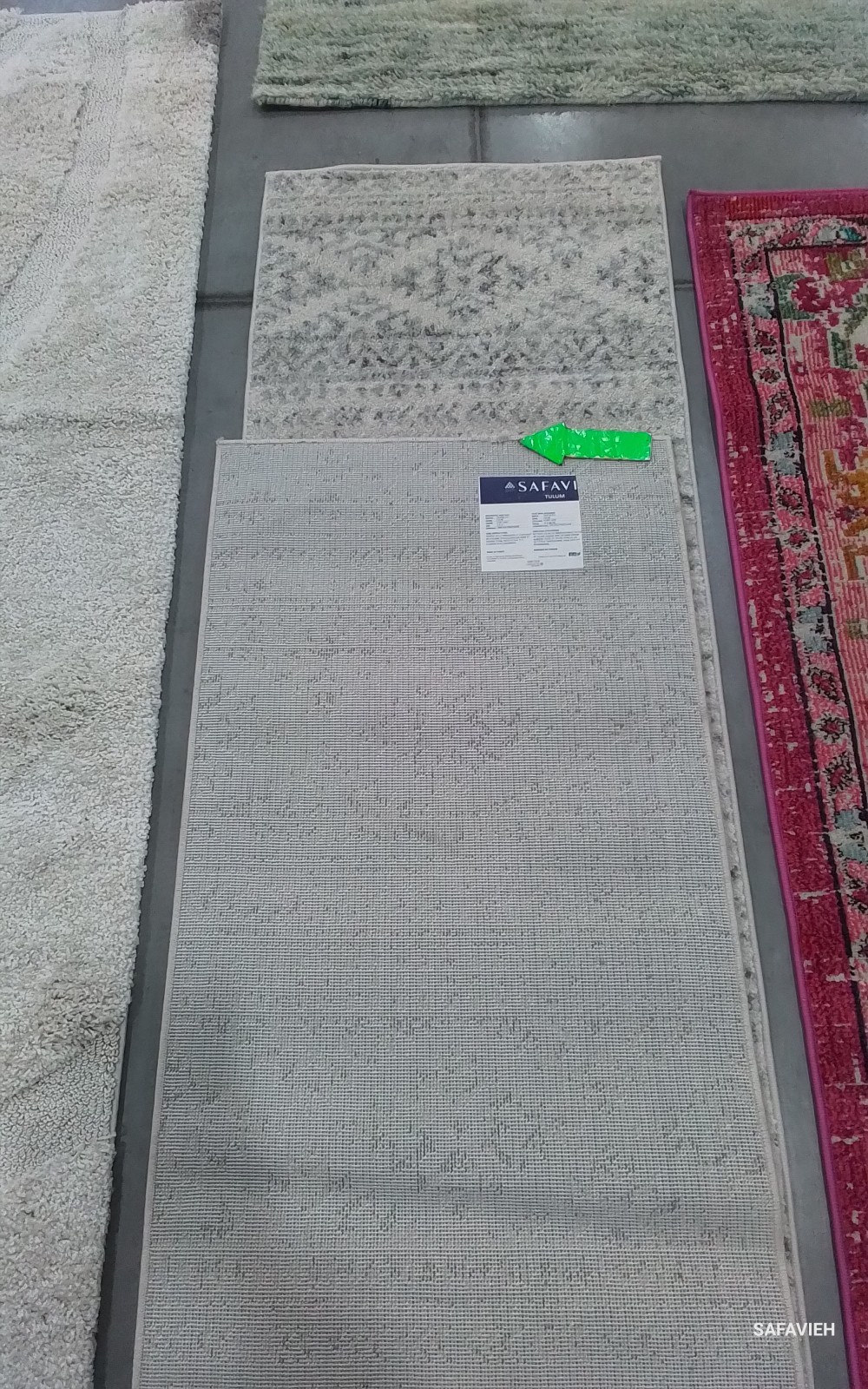 IVORY / GREY 2′-0″ x 13′-0″ Damaged Rug, Reduced Price 1172783546 TUL272A-213
