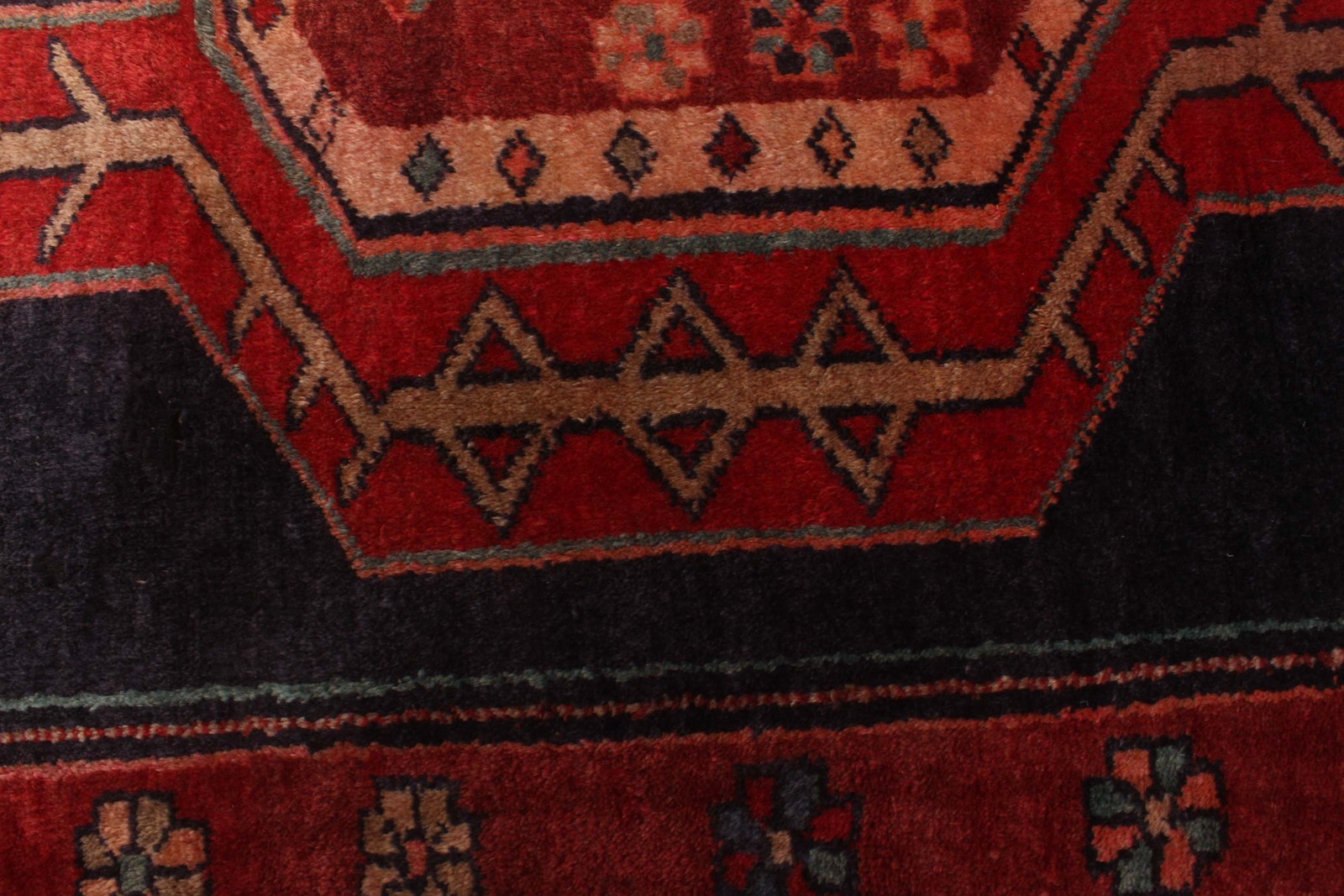 Vintage Hand-knotted Runner Rug 4’2″ x 10’0″ Traditional Oriental Wool Carpet