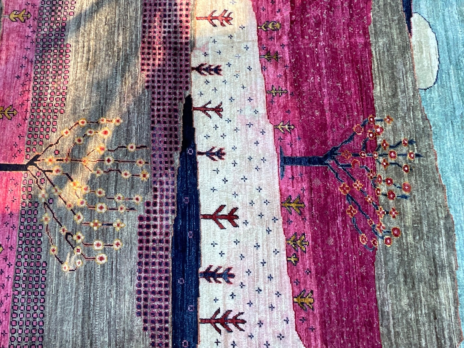 8’2 x 9’10 ft Gabbeh Oriental Afghan Hand Knotted Wool Tribal Area Rug