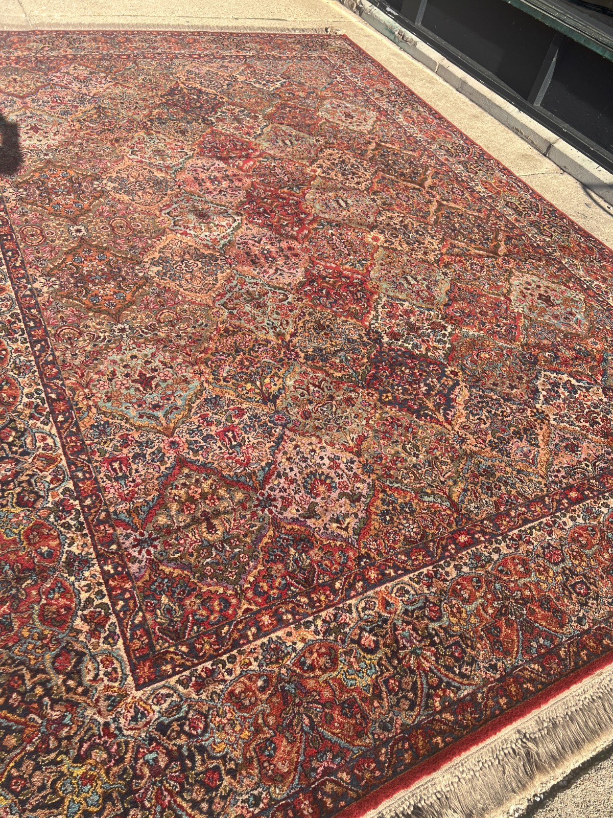10′ x 14’3″ Karastan Kirman Design Oriental Rug – Full Pile – Made in USA