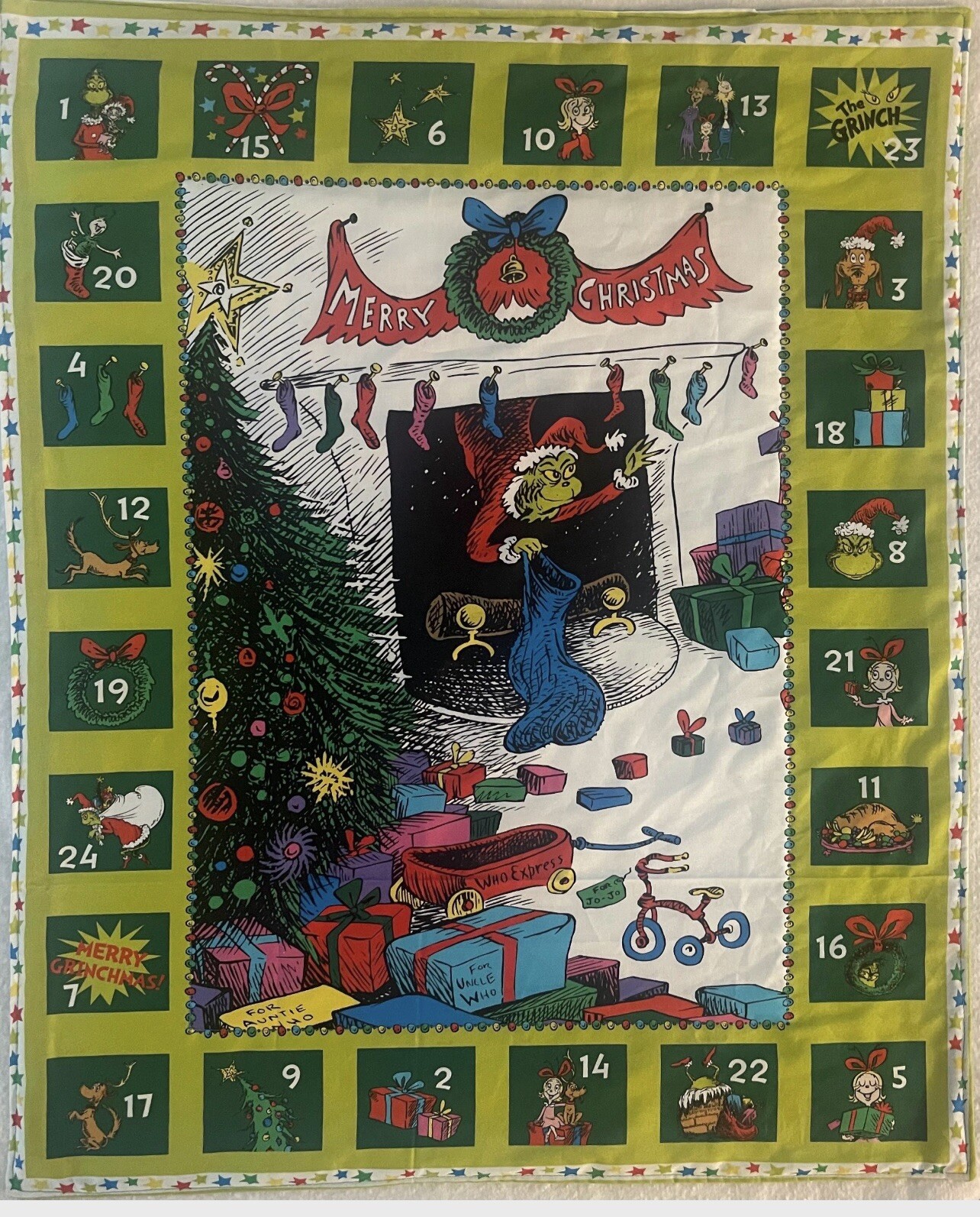 A little blanket that the kids can play with and sleep with.