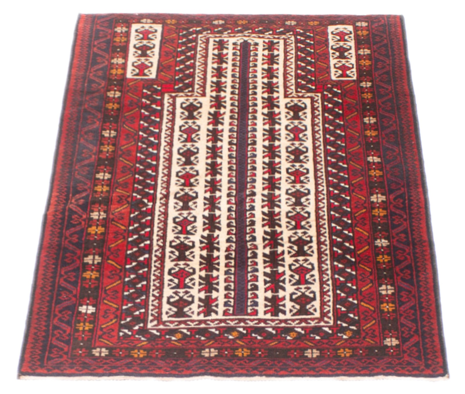 Traditional Vintage Hand-Knotted Area Rug 3’0″ x 5’1″ Oriental Wool Carpet