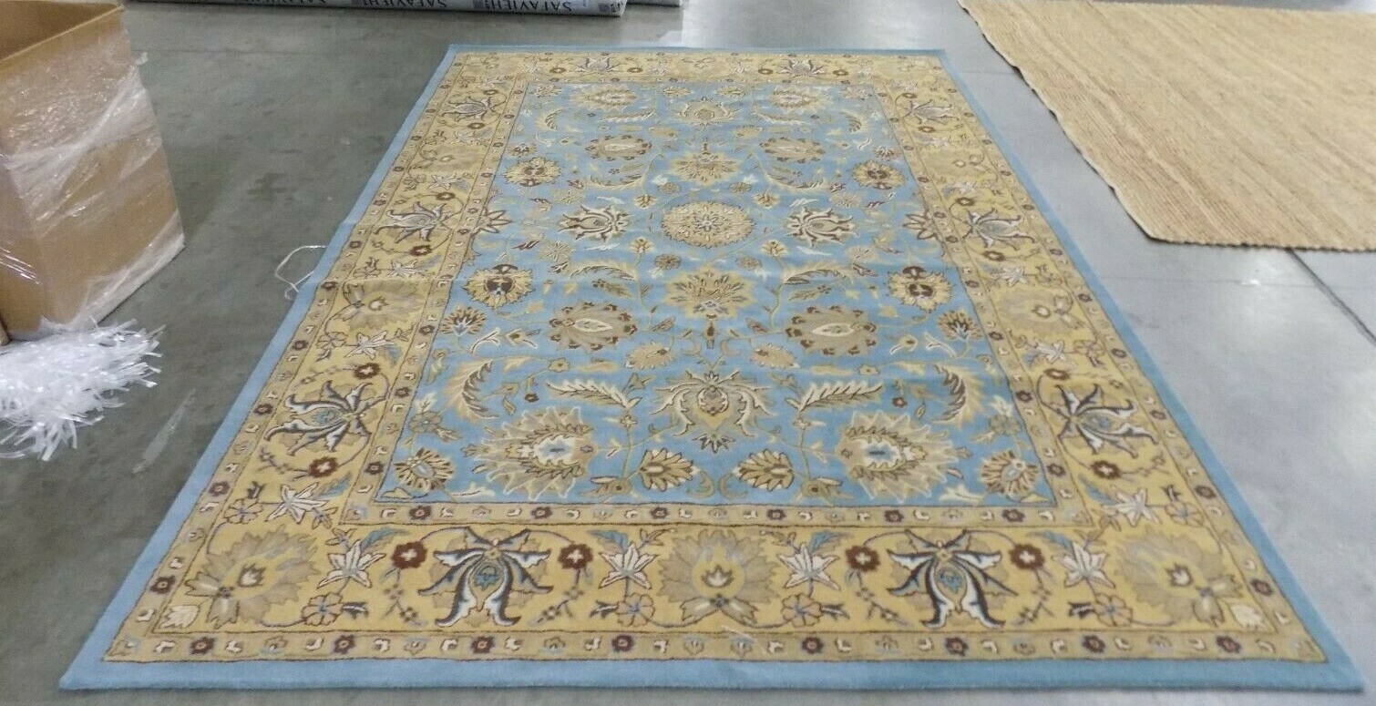 BLUE / GOLD 9′-6″ X 13′-6″ Cut on Rug Reduced Price 1172578297 HG958A-10