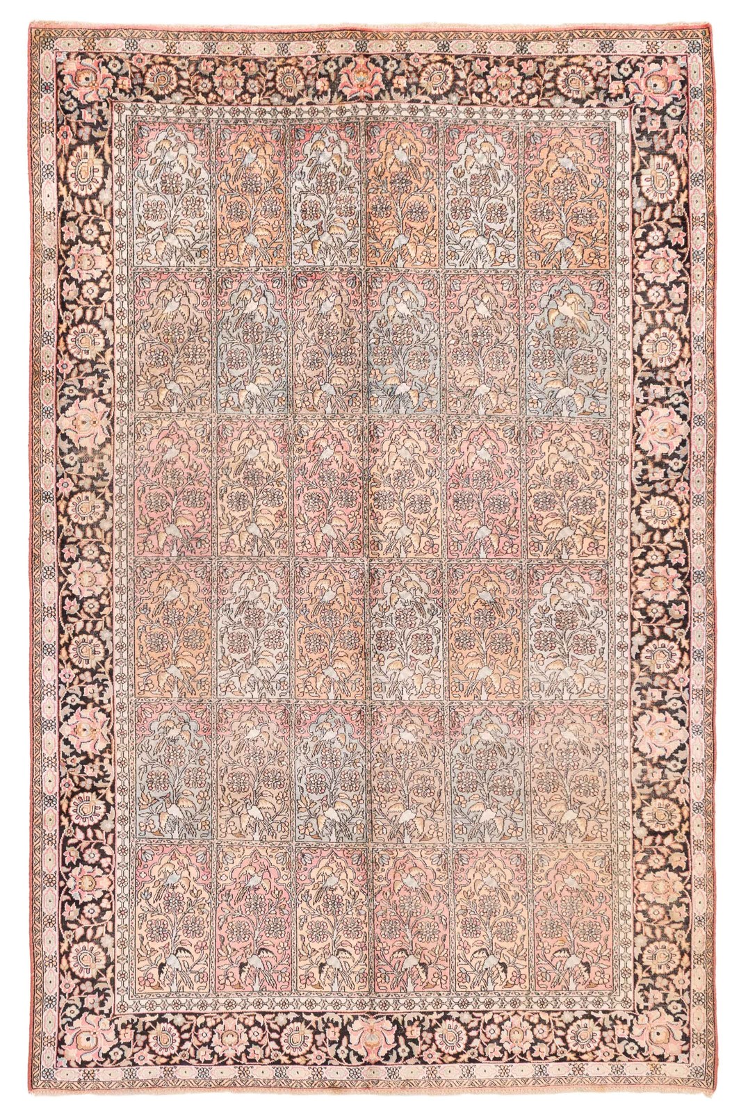 Vintage 5’9″ x 8’11” Traditional Hand Knotted Vegetable Dye Wool Area Rug