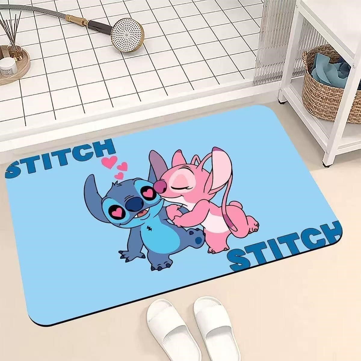 Lilo and Stitch Super Soft Memory Foam Design Non Slip Absorbent Mat