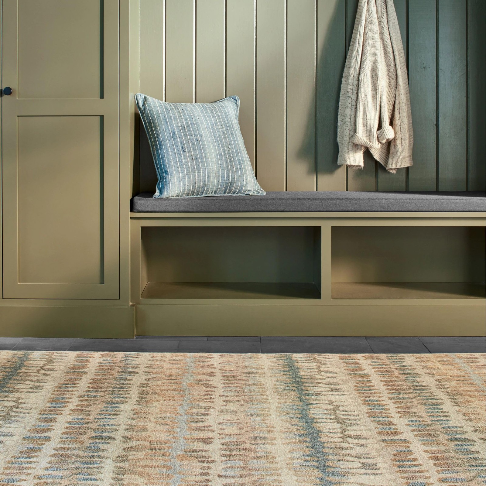 Dash & Albert Paint Chip Washable Area Rug – Runner – 2.5′ x 8′ – Modern Geometr