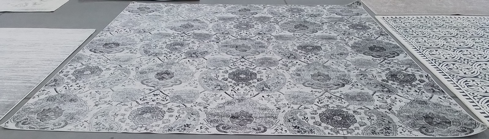 CREAM / SILVER 12′-0″ x 12′-0″ Flaw in Rug Reduced Price 1172791660 MAD600D-12SQ
