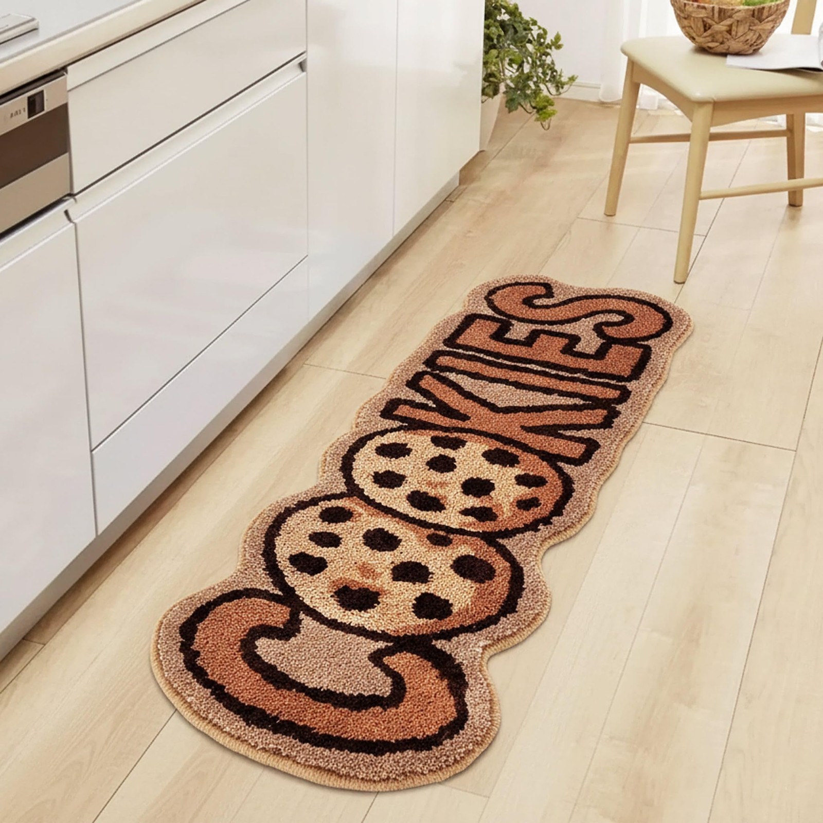 Cookies Rug – Preppy Room Decor Shaggy Rug for Living Room, Fluffy Bedroom Ru…