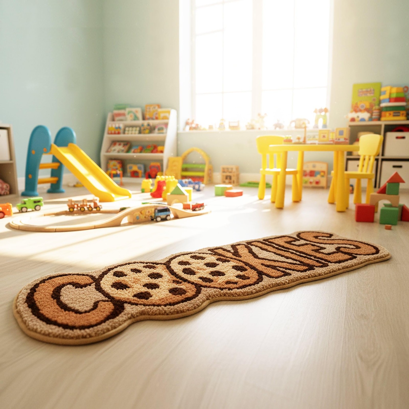 Cookies Rug – Preppy Room Decor Shaggy Rug for Living Room, Fluffy Bedroom Ru…