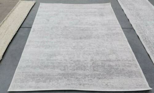 LIGHT GREY 5′-1″ X 7′-6″ Back Stain Rug, Reduced Price 1172706190 CNG631C-5