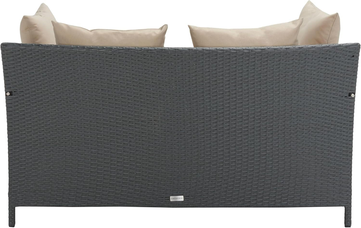 Safavieh Outdoor Collection August Titanium & Sand Daybed