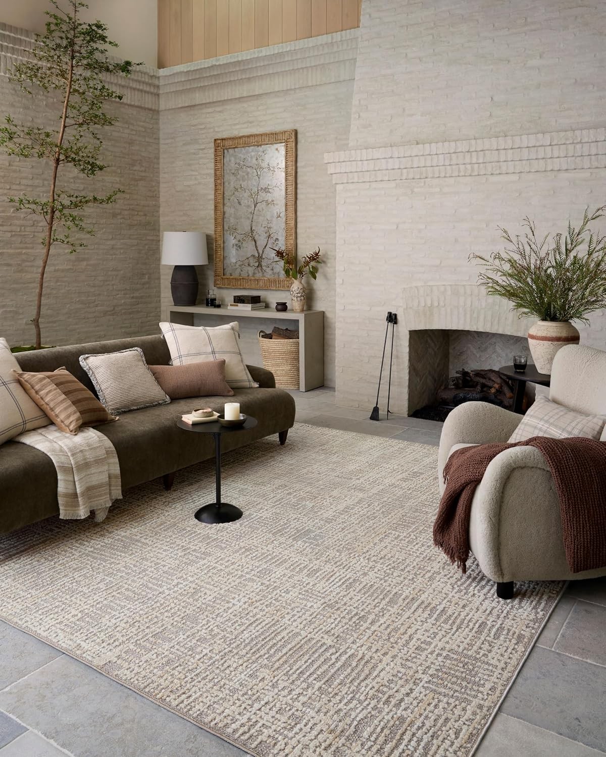 Loloi Amber Lewis Bexley BEX-07 Runner Rug 2’7 x 8′ NATURAL DOVE