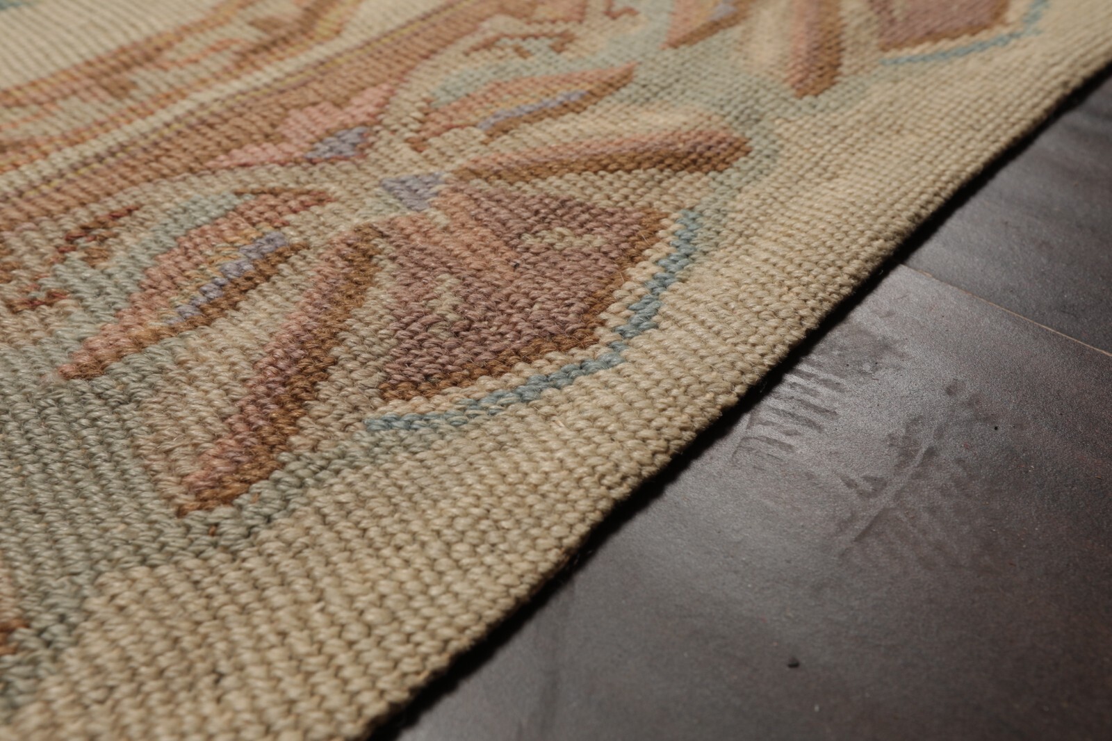 Antique Palace Hand Woven French Needlepoint Aubusson Flatweave Rug 12’5 x 21’11