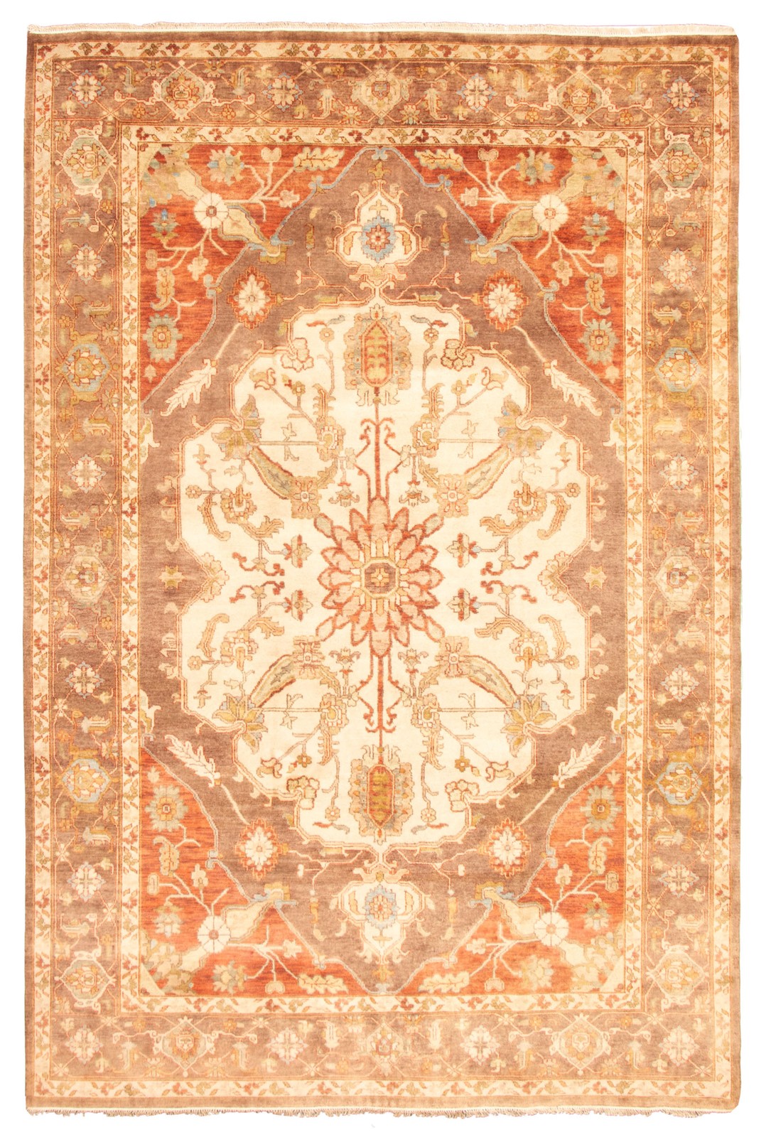 Hand Knotted Area Rug 8’10” x 13’2″ Traditional Oriental Wool Carpet