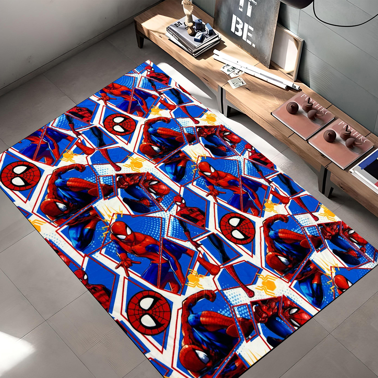 Boho Sun & Moon Floral Butterfly Area Rug | Mystic Nature Decor