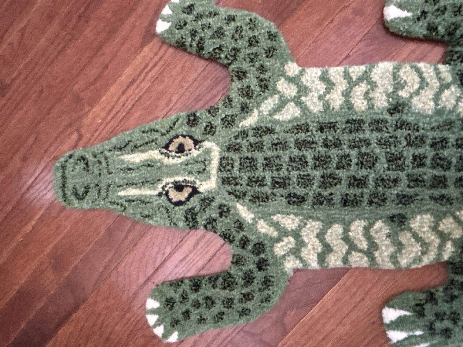 Doing Goods Coolio 100% Wool Rug Crocodile