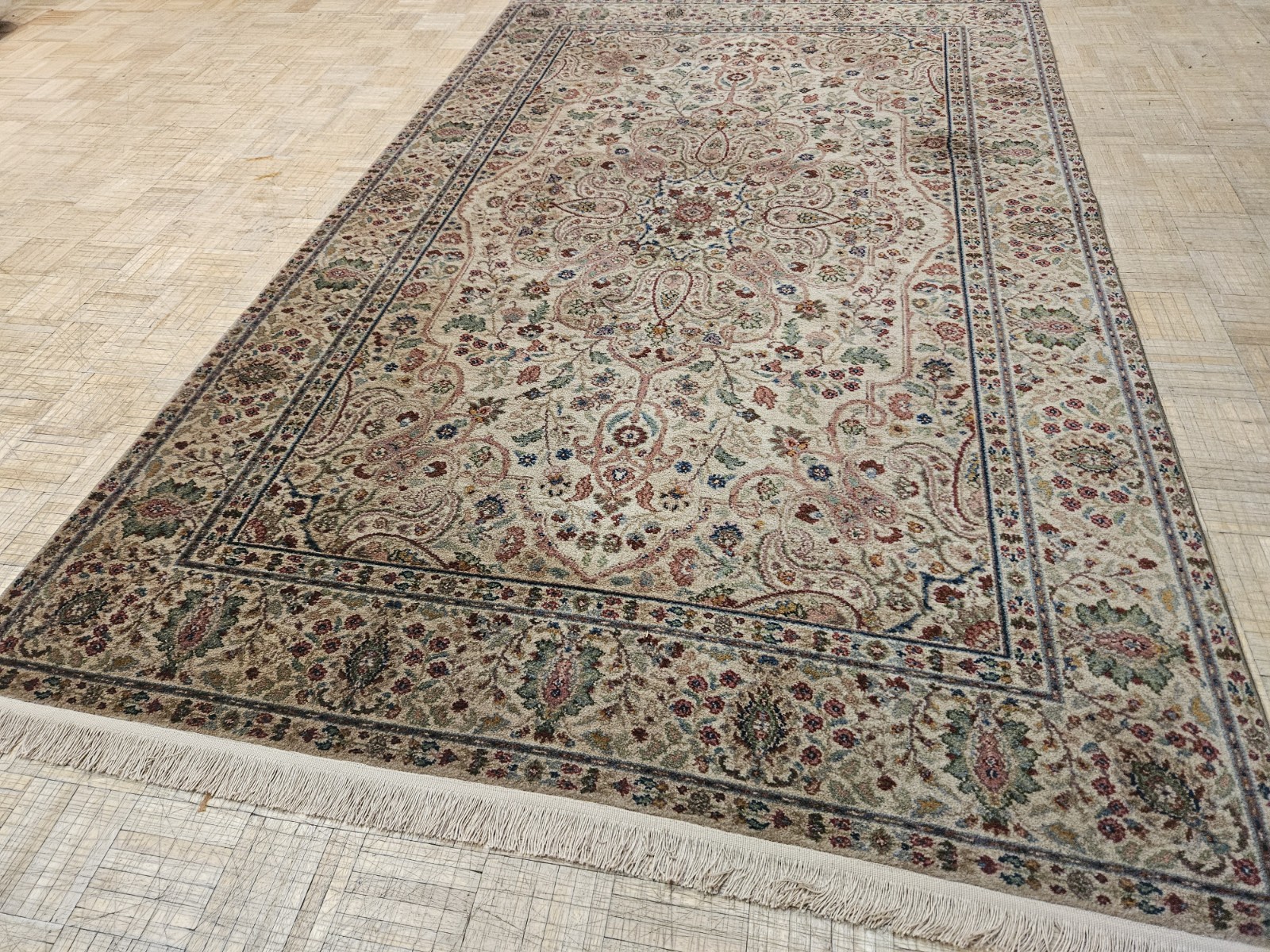 6×9 KARASTAN SAMOVAR TEAWASH MEDALLION 909 100% WOOL RUG – EXCELLENT CONDITION