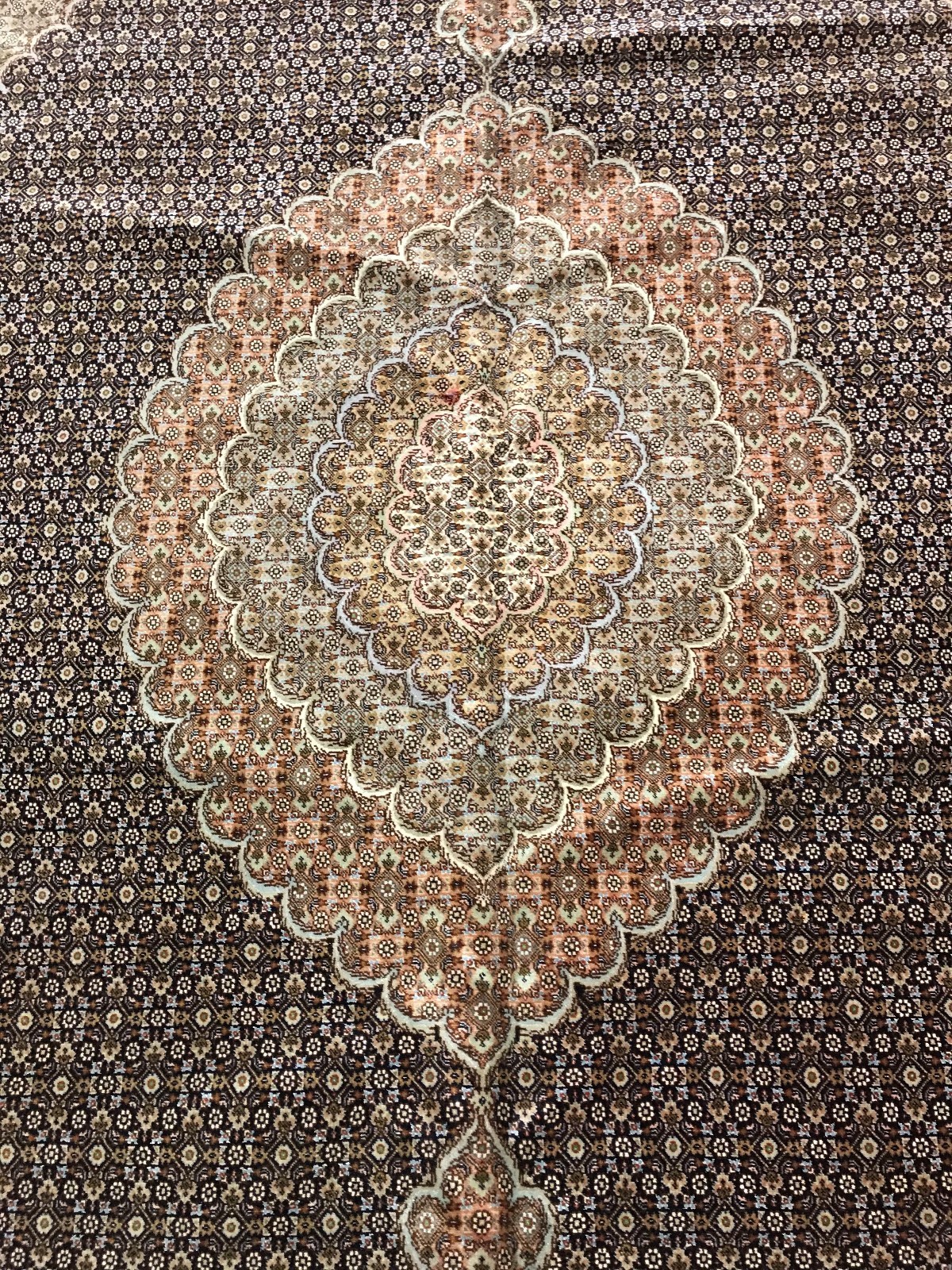 8’4″ x 11’7″ Turkish Oriental Rug – 60 Raj – Hand Made – Wool & Silk Pile