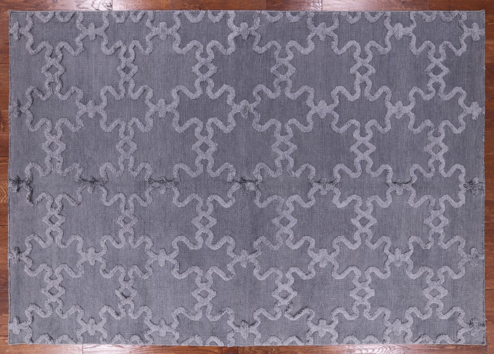 6′ 1″ X 9′ 1″ Morrocan Hand Knotted Wool Area Rug – W587