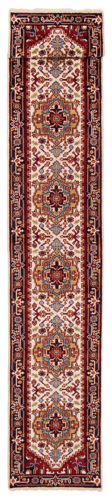 2’6″ x 16’1″ Vintage Hand-knotted Runner Rug Traditional Oriental Wool Carpet